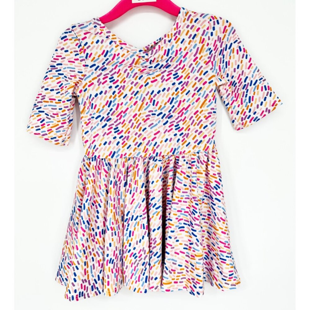 Dotdotsmile Girls Size 12/24 Months Multi Color Sprinkles Ballerina Dress NWT